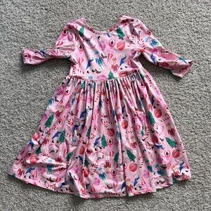 Nutcracker Pink Long Sleeve Dress